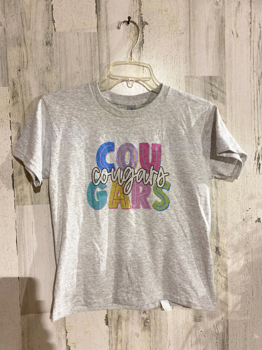 Girls Cougars Tshirt Medium