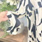 Womens B&W Abstract Blouse 2X EUC