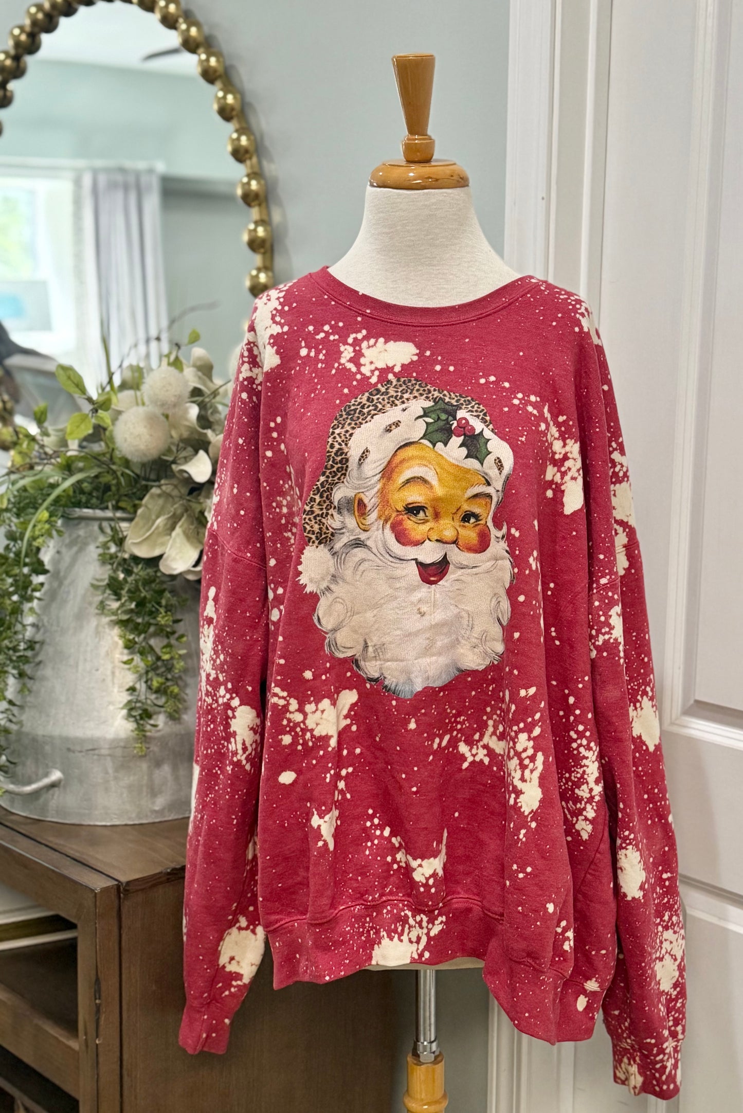 Womens Santa Sweatshirt Size XXXL