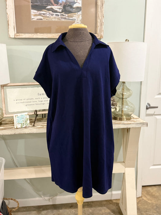 Womens Jodifl Navy Dress 1XL