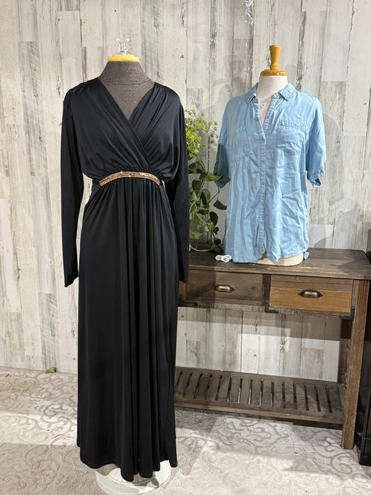 Womens Black Semi-Formal Dress Size 2X