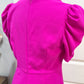Womens TCEC Fuchsia Midi Dress Large