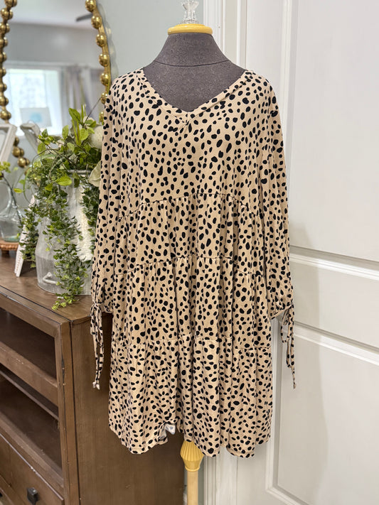 Womens Jade by Jane Leopard Dress 1XL