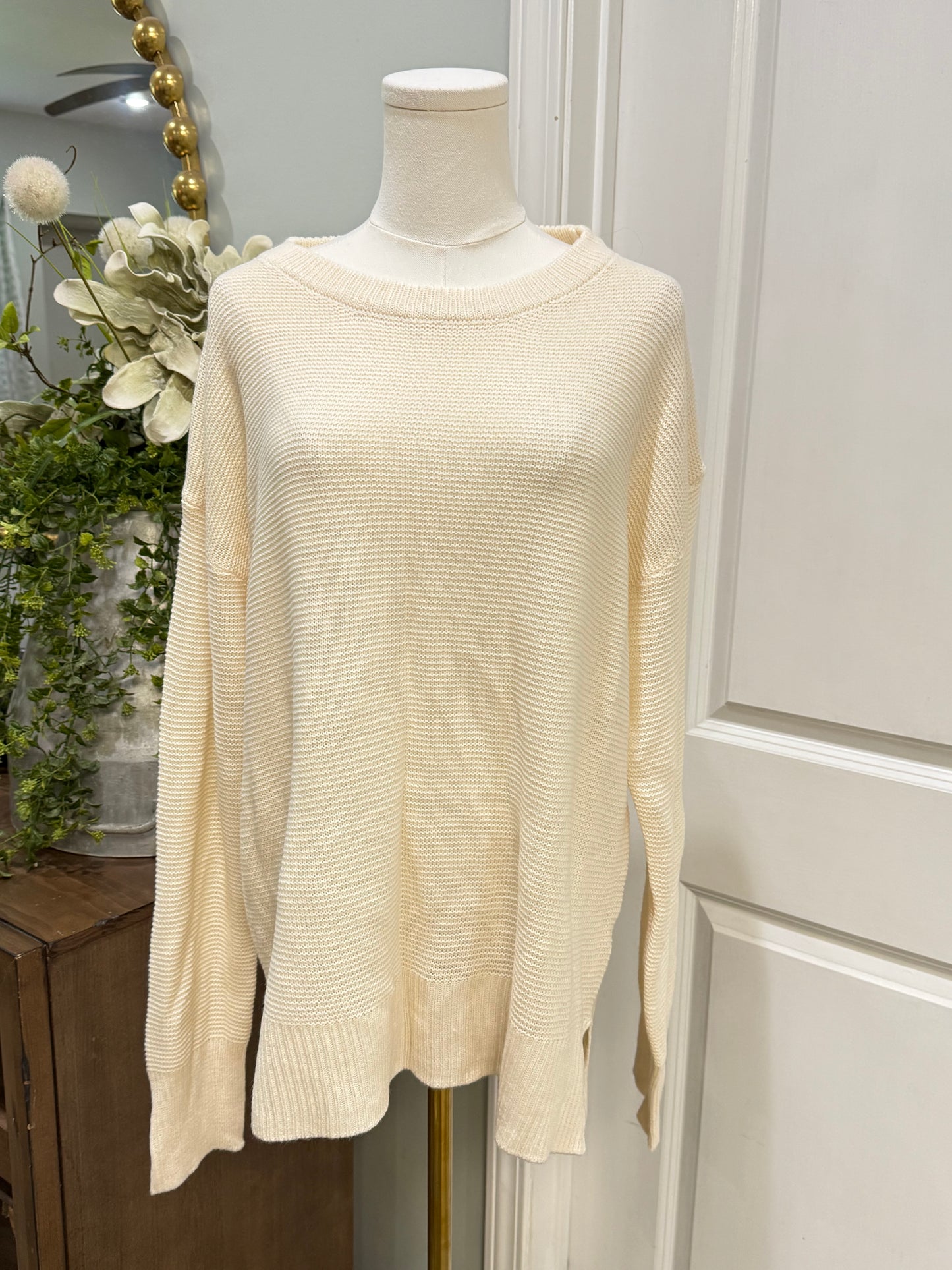 Womens Be Cool Cream Knit Sweater 2XL EUC