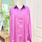 Womens First Love Satin Leopard Blouse 3X EUC