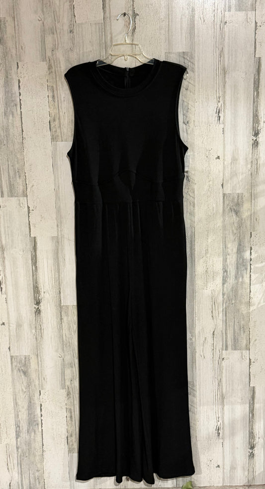 Womens Black Ribbed Jumpsuit Size 2X