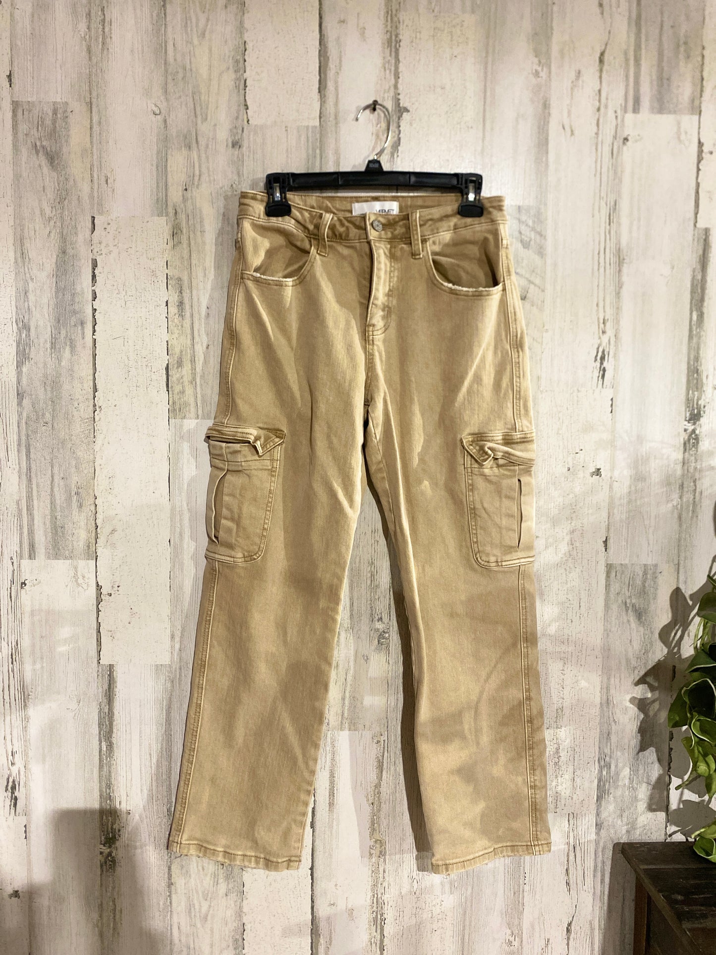 Womens Vervet Cargo Style Tan Denim Jeans Sz 27