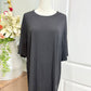 Womens Black Comfrt Short Sleeve Tshirt XL EUC