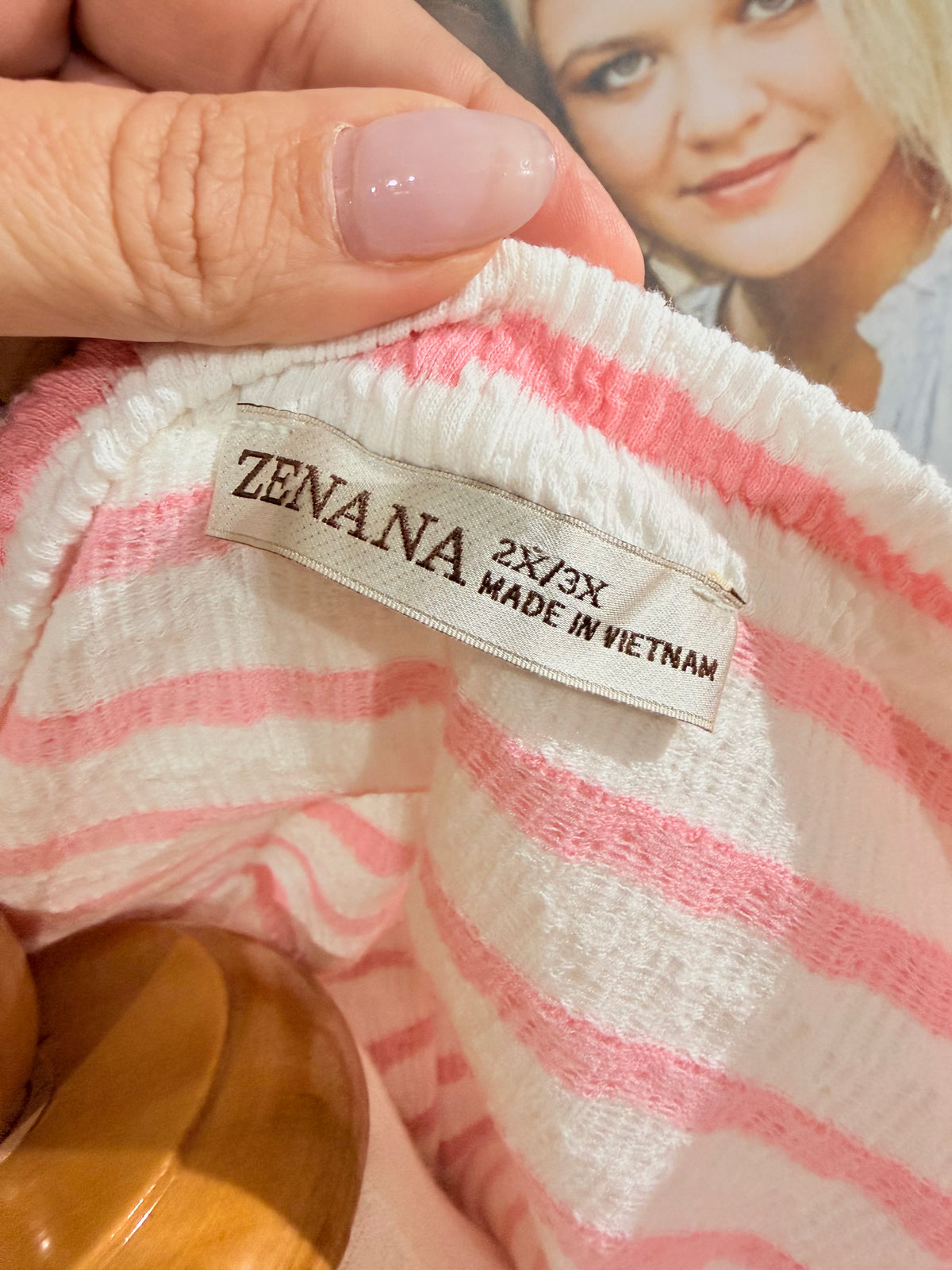 Womens Zenana Textured Blouse 2X/3X EUC