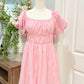 Womens Cotton Candy Mini Dress Large EUC