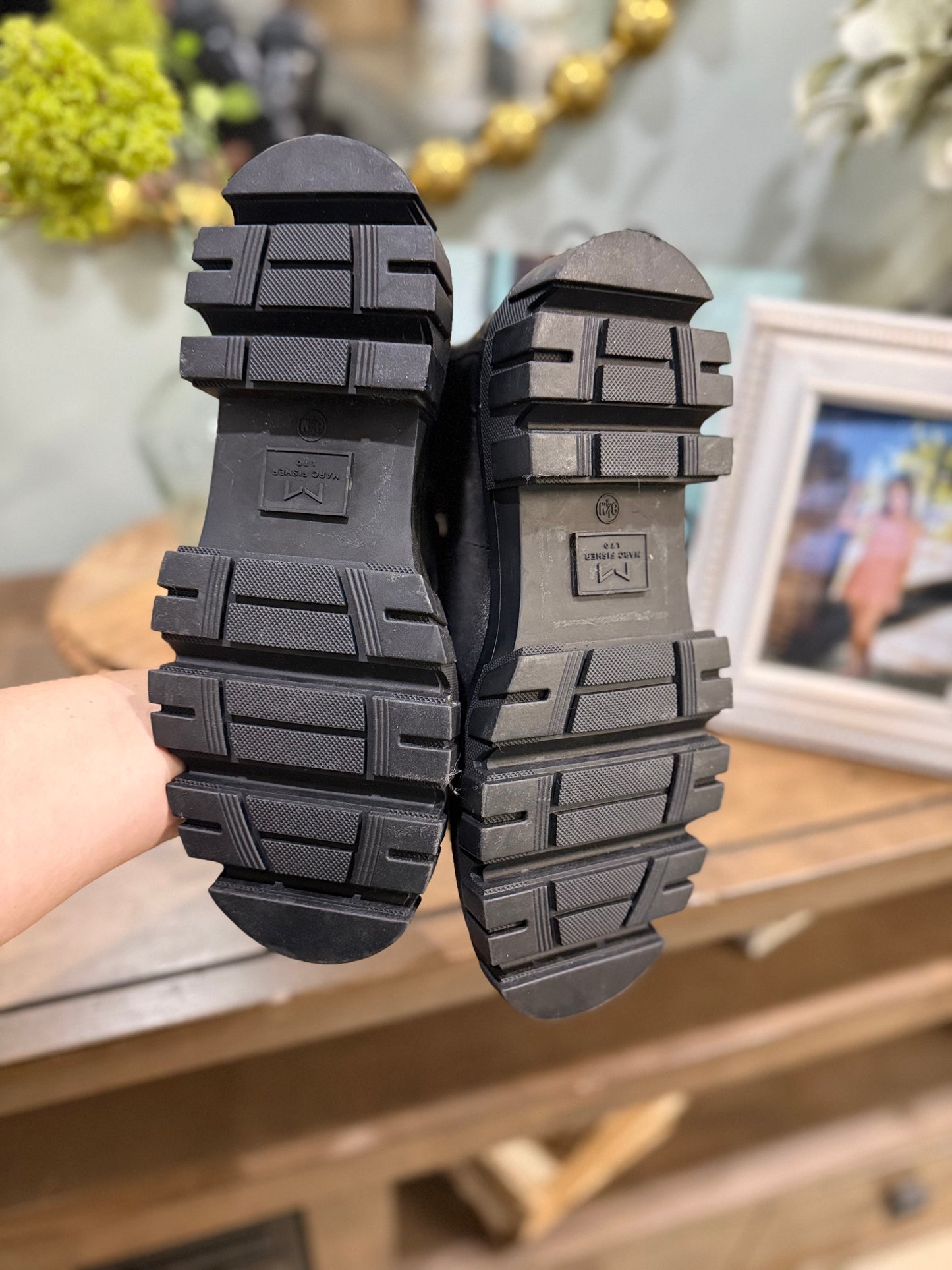 Womens Marc Fisher Black Boots Size 8.5M