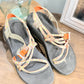 Womens Chacos Sandals Orange Strap Size 8 EUC