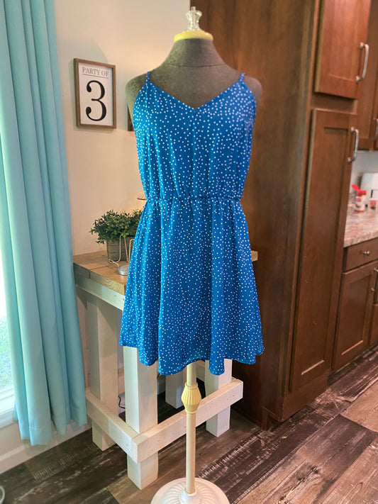 Womens Polka Dot Summer Dress Sz Large
