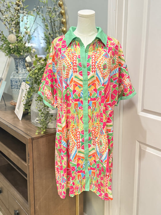 Womens Multicolor Dress Size XL NWOT