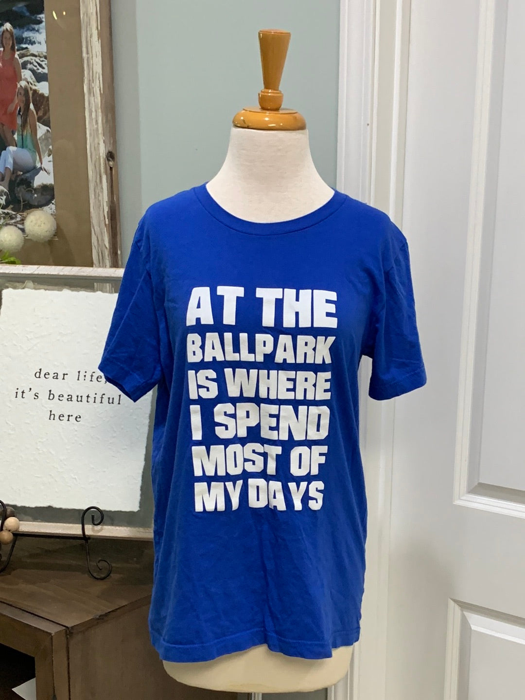 Womens Ballpark Tshirt Size Medium MARKDOWN