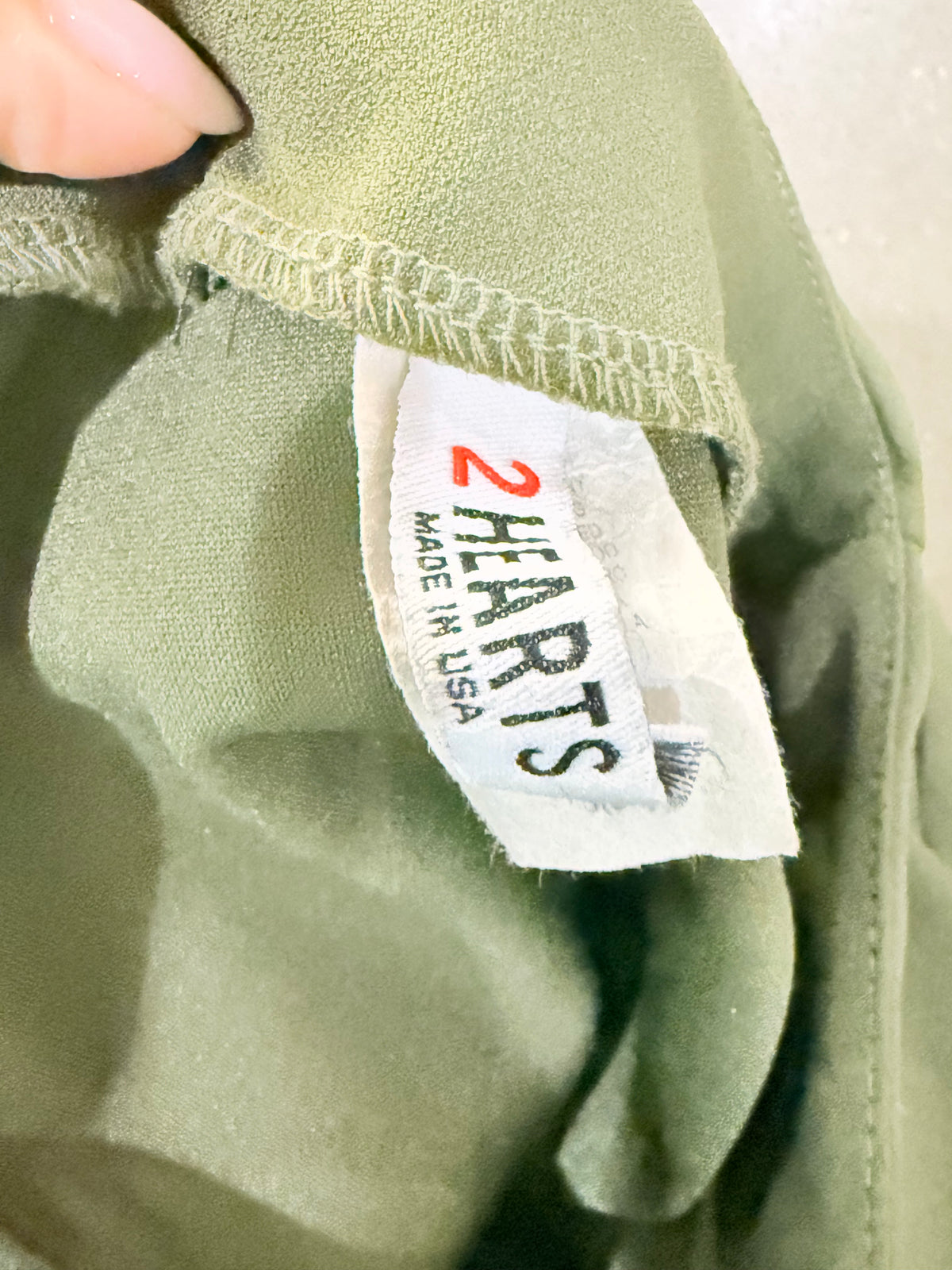 Womens 2heart Olive Green Dress Small EUC