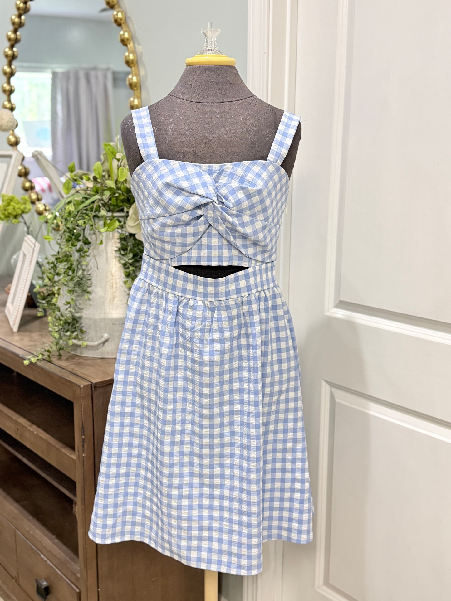 Womens Gilli Checkered Dress Medium EUC