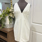 Womens Baby Pink White Dress Large EUC