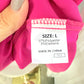 Womens Pink Flutter Sleeve Large EUC