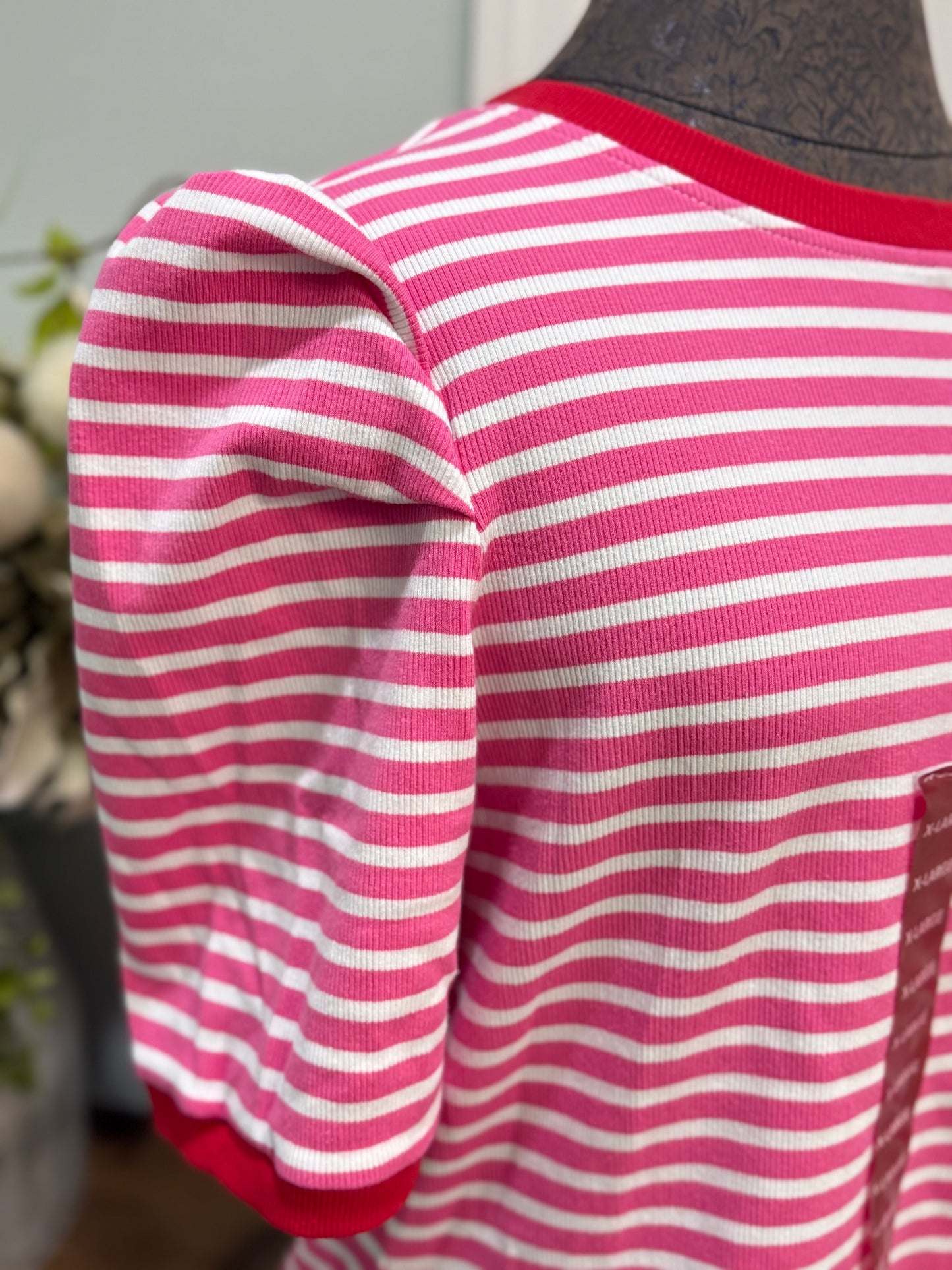 Womens Rebecca Minkoff Stripe Blouse XL NWT