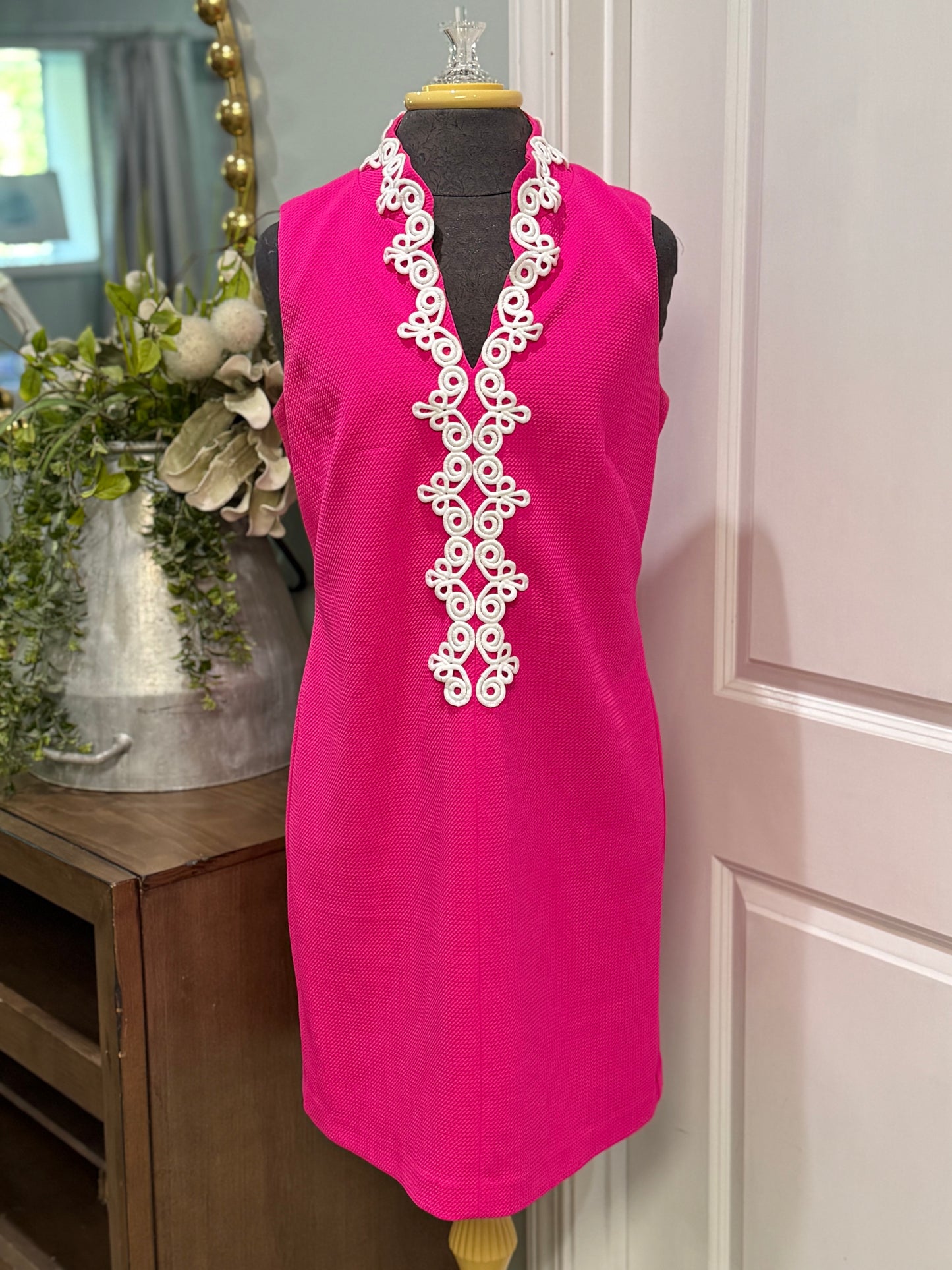Womens Vince Camuto Hot Pink Dress Size 10 EUC