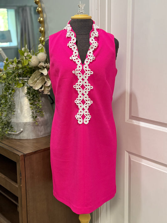 Womens Vince Camuto Hot Pink Dress Size 10 EUC
