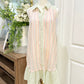 Womens Hem & Thread Smocked Dress Large EUC