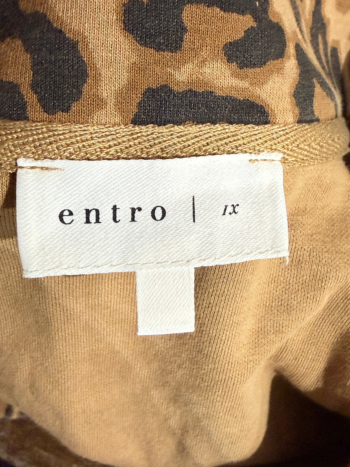 Womens Entro Leopard Midi Dress 2X EUC