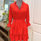 Womens Joie Red Satin Dress Medium EUC