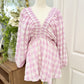 Womens Mable Smocked Romper Medium EUC