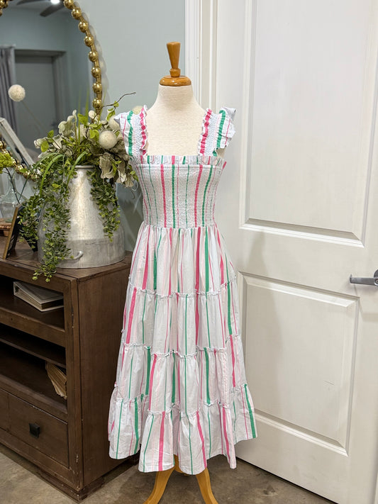 Womens Crown & Ivy Smocked Dress Size Medium