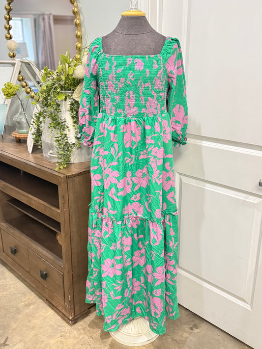 Womens J.NNA Smocked Dress 1X & 2X NWT