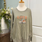 Womens Fall Applique Sweatshirt Size 1X