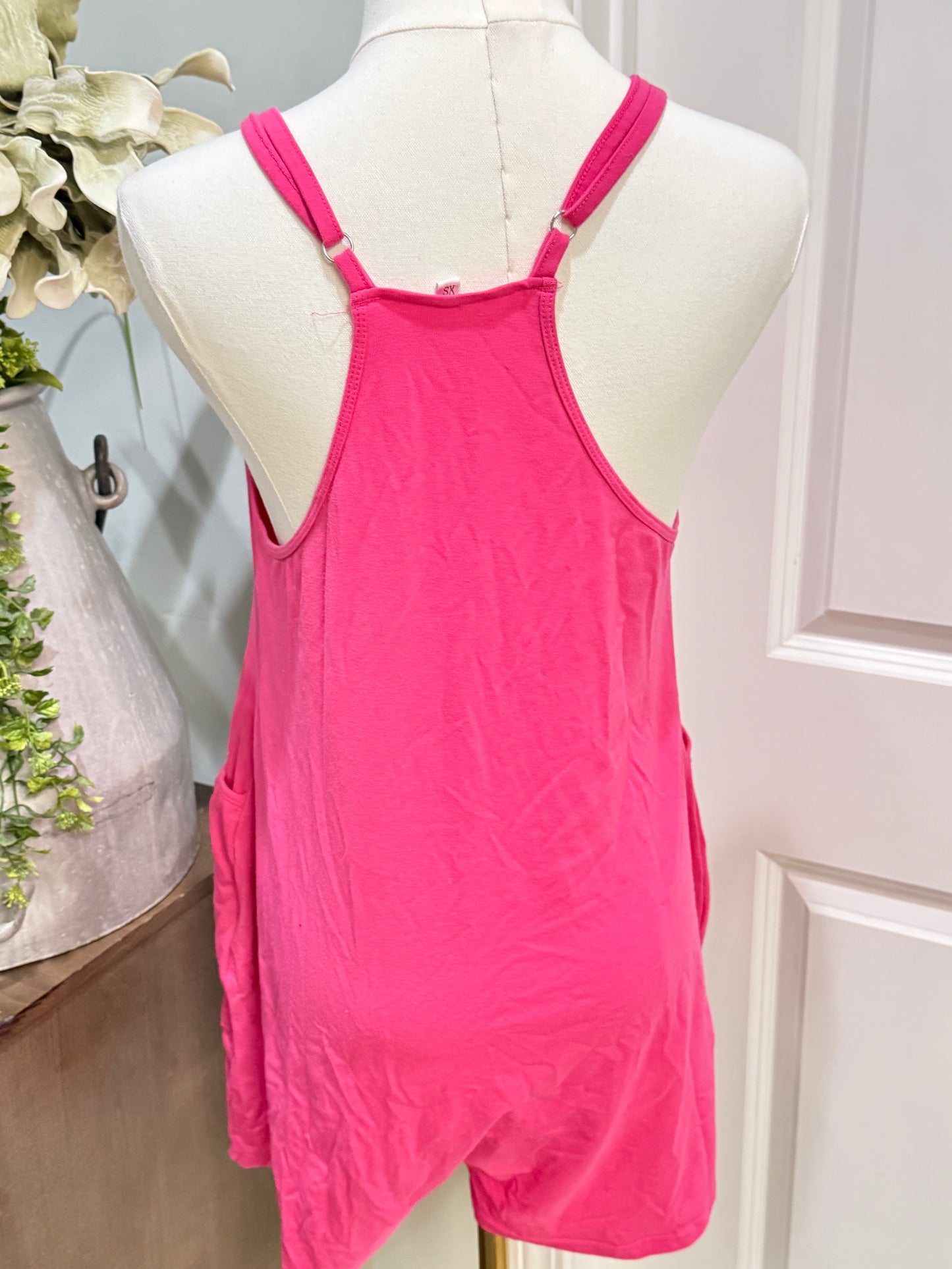 Womens Pink Athletic Romper XS EUC