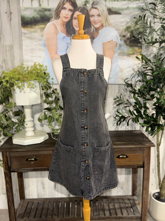Womens Overalls Dress Large
