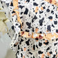 Womens Cow Print Blouse XL EUC