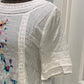 Womens Umgee Embroidered Blouse Size Medium