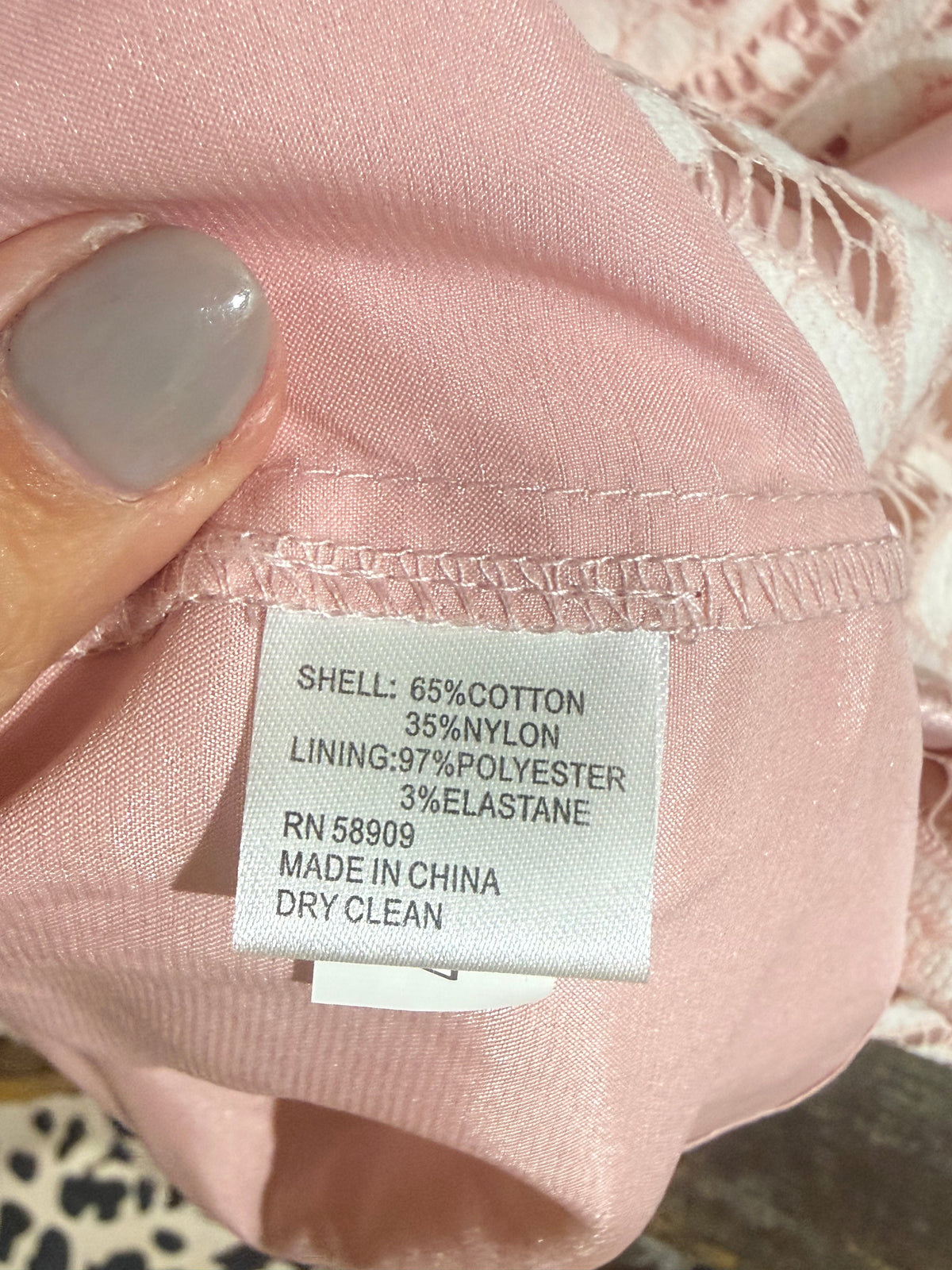 Womens Preston & York Pink Eyelet Dress Size 8 EUC