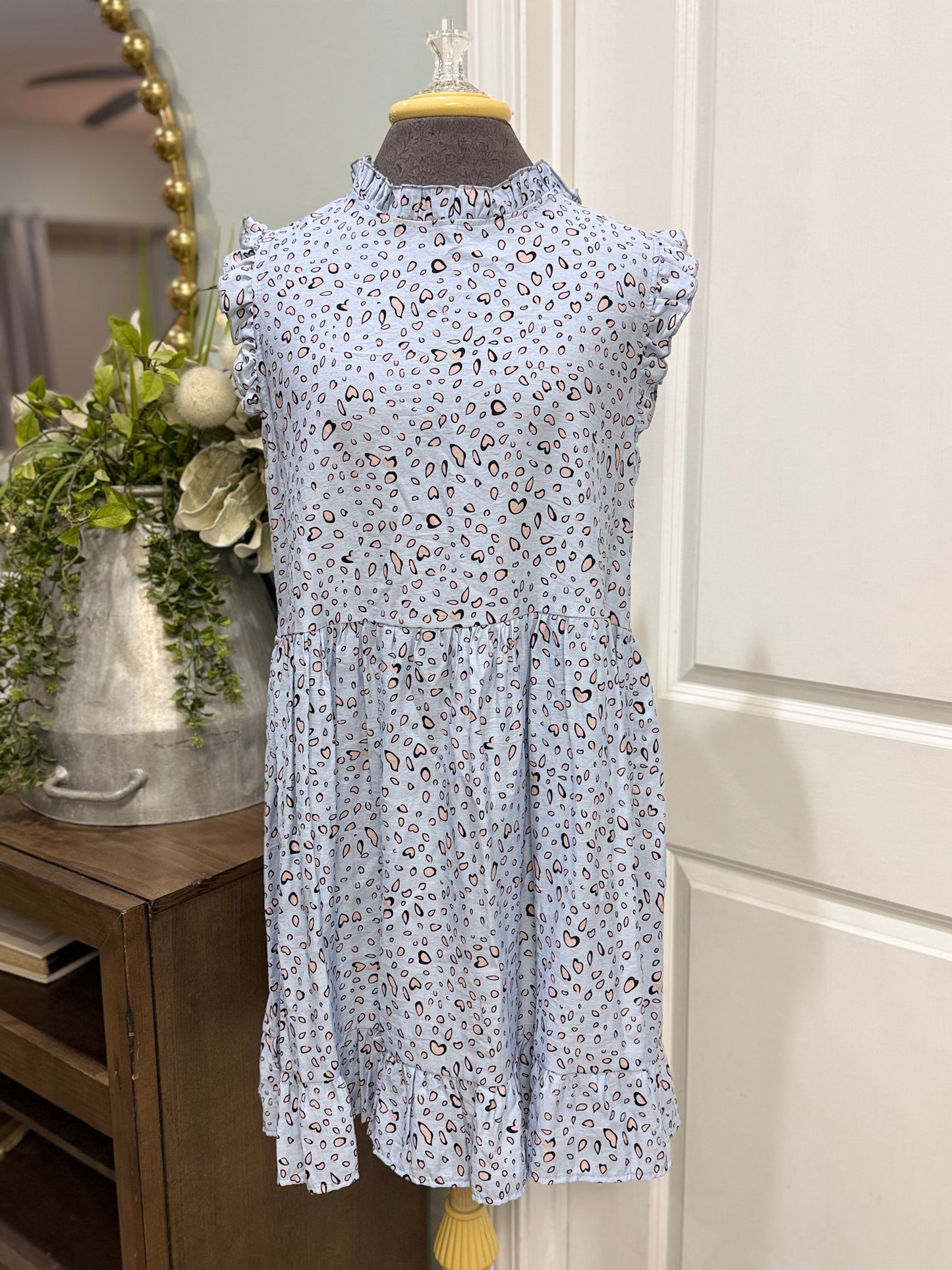 Womens Ces Femme Leopard Dress Large NWT $44