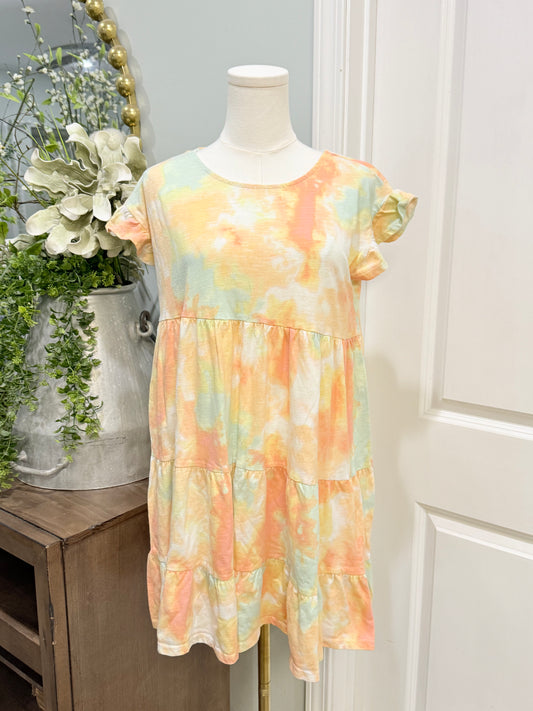 Womens True Craft Tie Dye Dress Small EUC