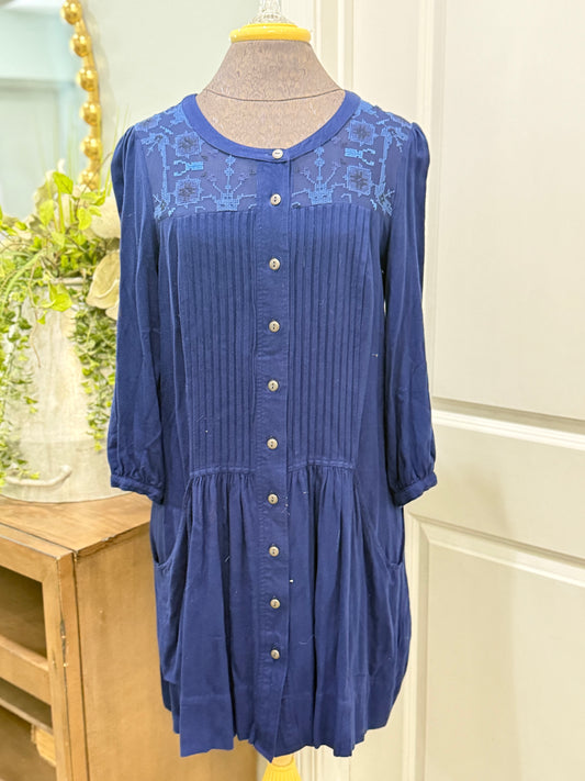 Womens Anthropolgie Embroidered Dress Size 8