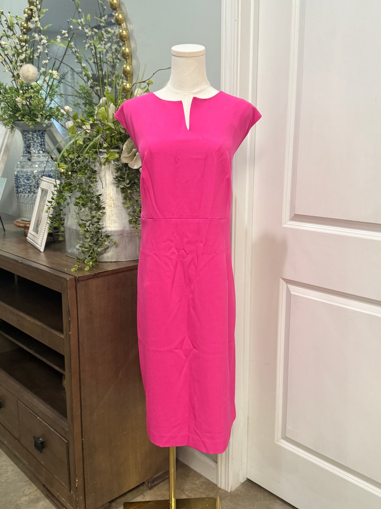 Womens Pink Kasper Business Like Dress Size 18 EUC