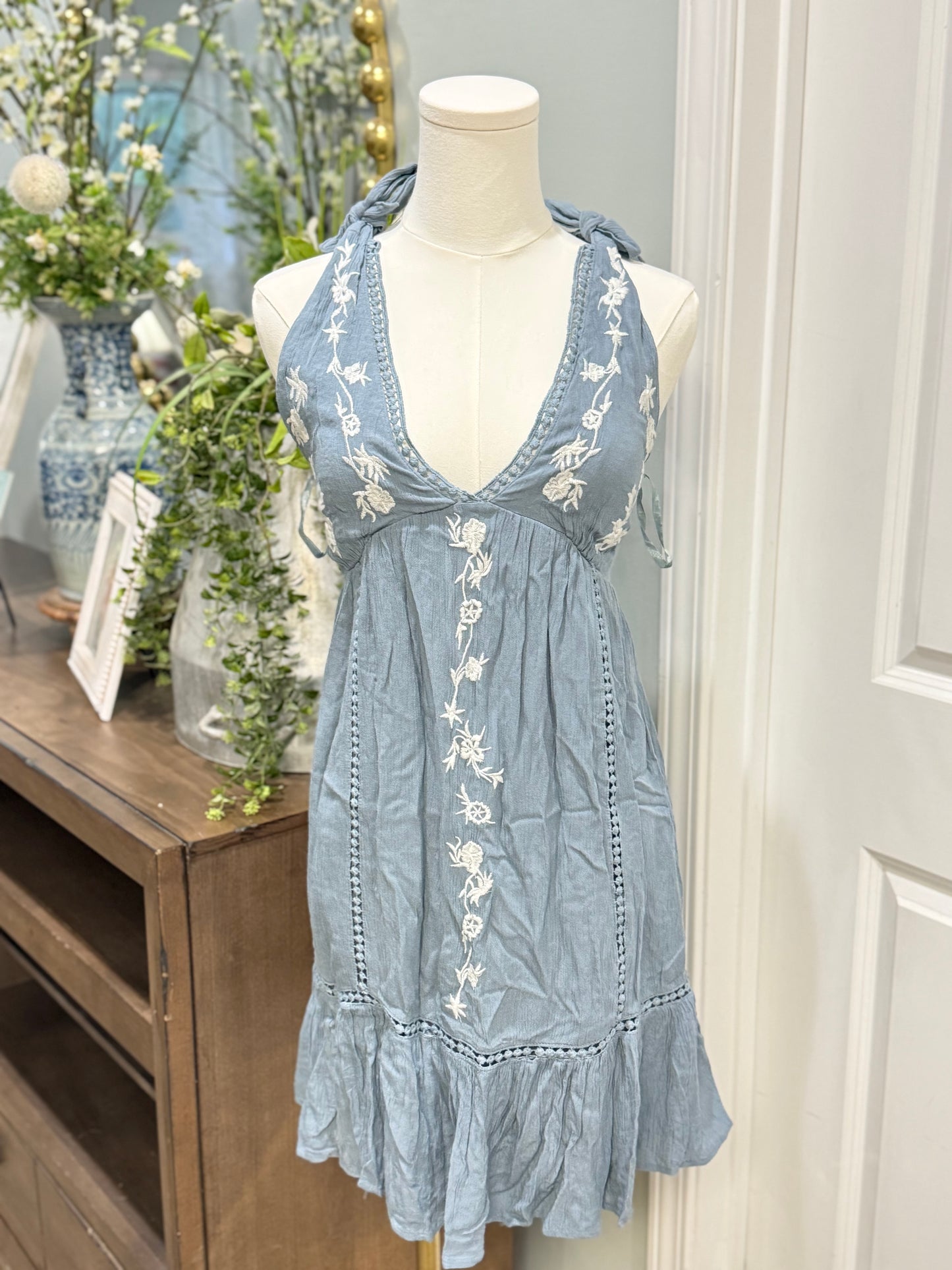 Womens Jessica Simpson Chambray Dress XS NWT