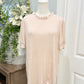 Womens Adrianna Papell Smocked Blouse Large EUC