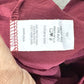 Womens Cotton Bleu Maroon Blouse XL EUC