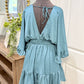 Womens Glam Satin Dress Large EUC