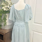 Womens Peach Love Aqua Midi Dress Medium EUC