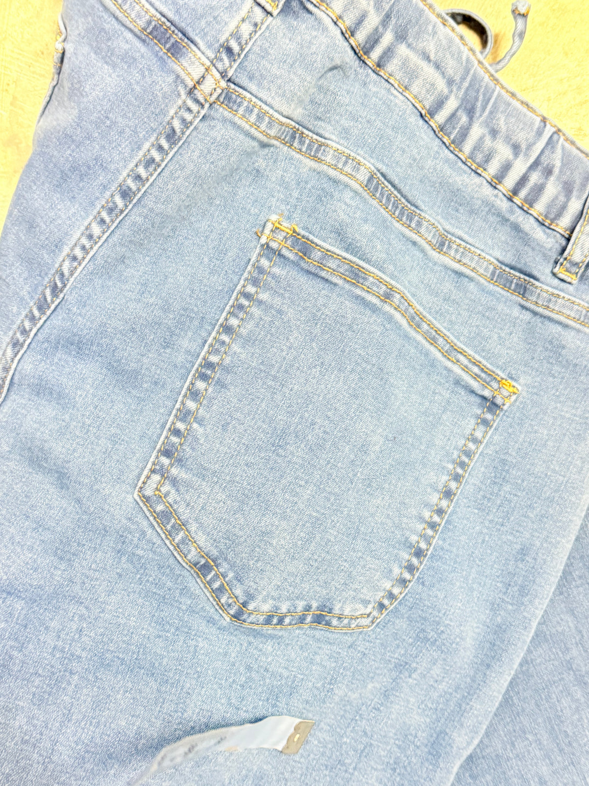 Womens Pull On Wide Leg Jeans Size 14 EUC