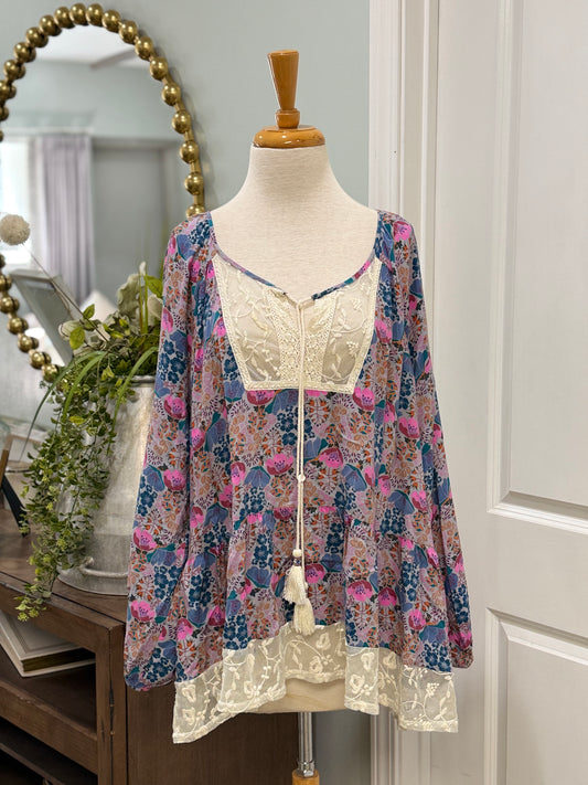 Womens Matilda Jane Floral Blouse Size XXL