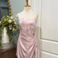 Womens Do+Be Pink Satin Cocktail Dress Size Medium